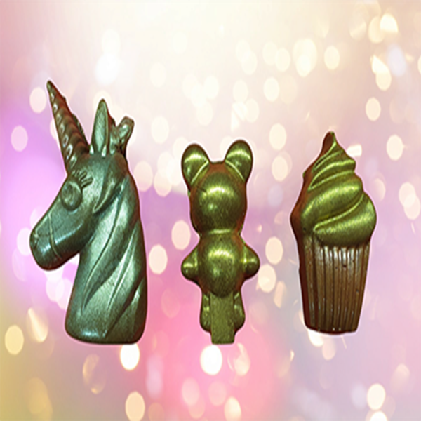 Images de guimauves maison en formes de licorne, de souris et de cupcake, réalisées par Le Fouet Enchanté.